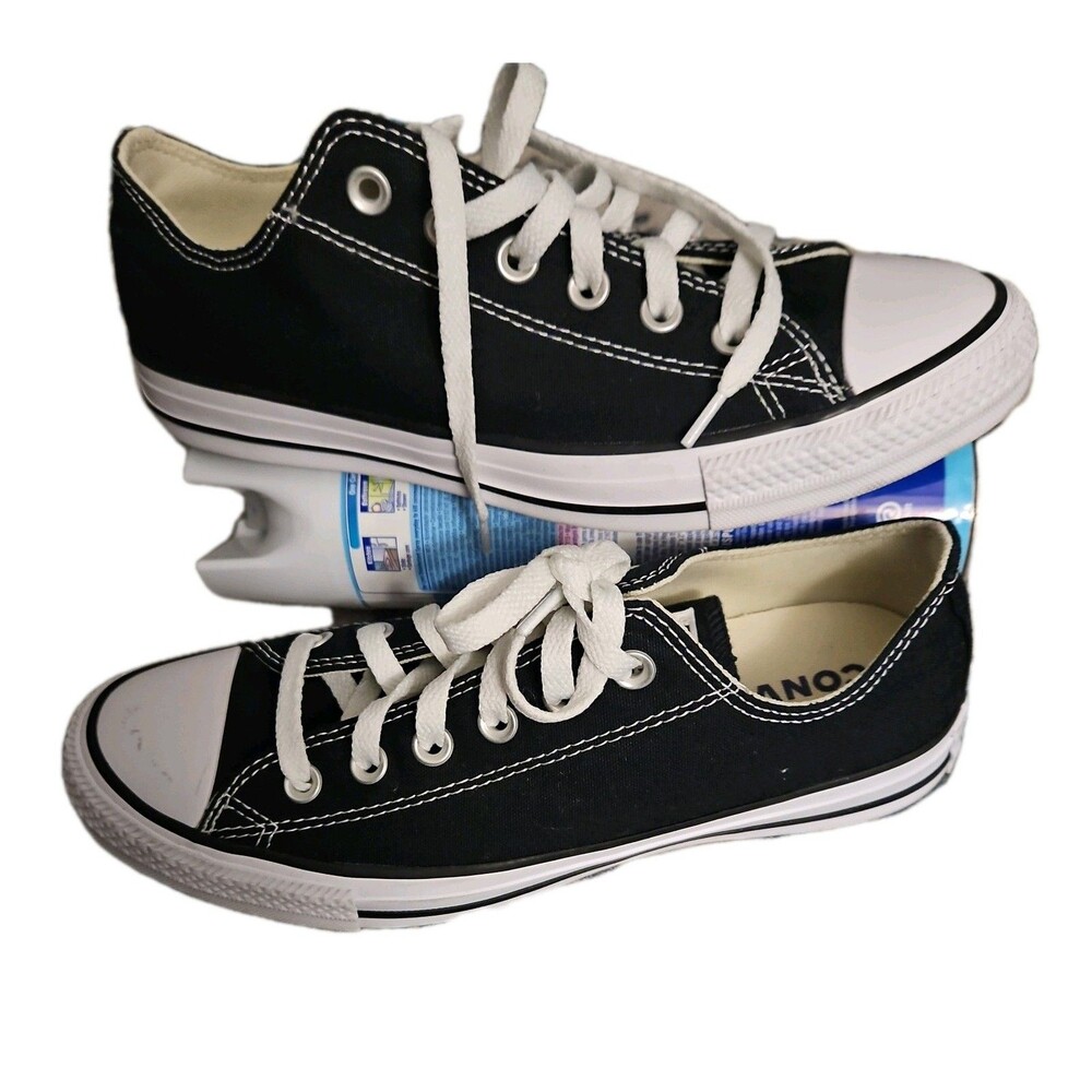 Converse Chuck Taylor All Star Black/White Low Top Sneakers US W9   W9166